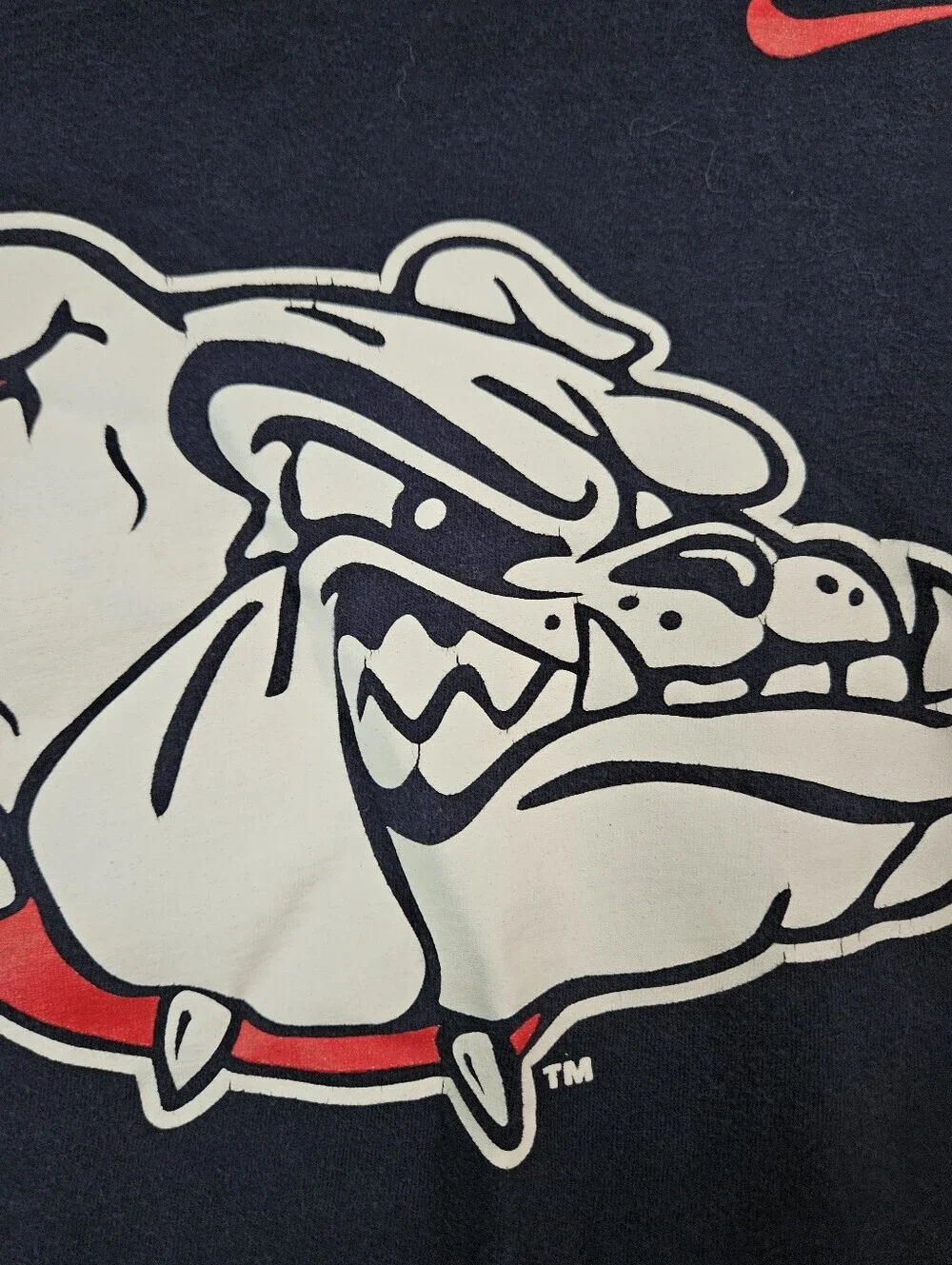 Nike Navy Short-Sleeve Bulldog Graphic Tee Gonzaga